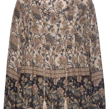 Boho Floral Peasant Blouse