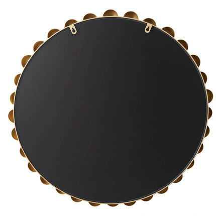 Gold Round Iron Framed Wall Decor Mirror
