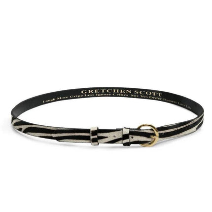 Zebra Print Belt