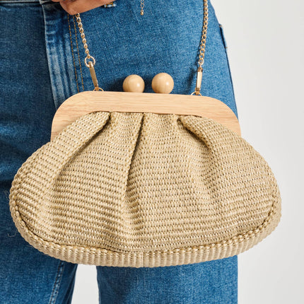 Wooden Frame Clutch