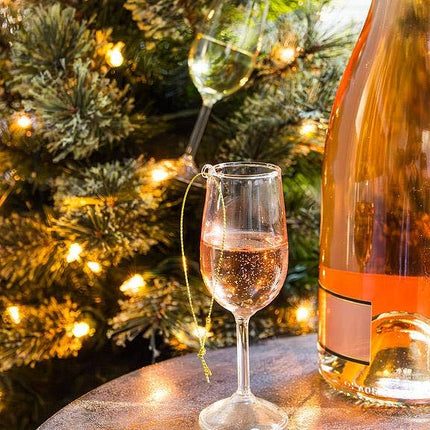 White Wine Glass Ornament
