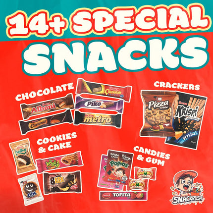 Premium Turkish Snack Discovery Box - 14 Authentic Treats & Delicacies