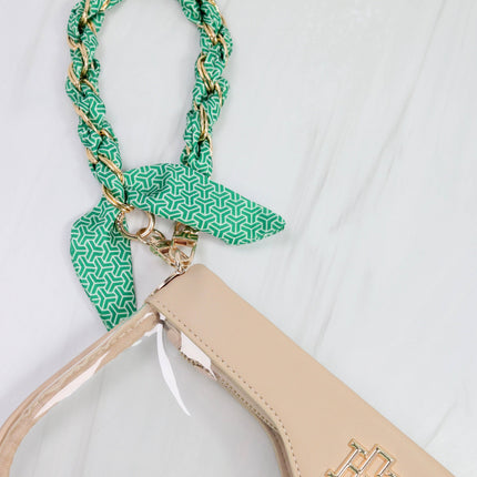 Green Scarf Purse Chain