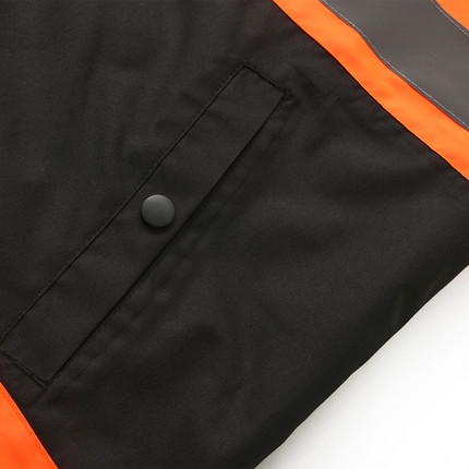 Kiwi High Visibility 3-in-1 Hooded & Fleece Lined ANSI/ISEA 107-2020, Type R, Class 3 Two Tone, Contrast Trimmed Water Resistant Neon Safety Jacket [71500]