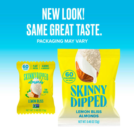 Viral SkinnyDipped Variety Pack - Low Sugar Almonds (25 Mini Bags, 11.5oz)