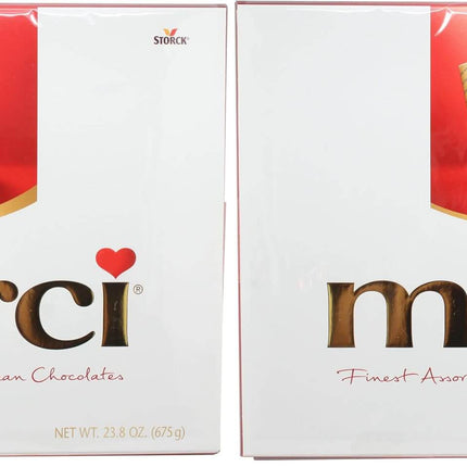 Merci German Chocolates Gift Box - Premium Assorted Flavors (23.8oz)