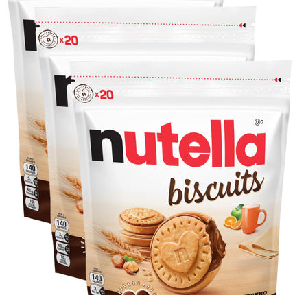 Nutella Biscuits - Premium Hazelnut Cocoa Cookies | 20-Count Family Pack (9.7 oz)