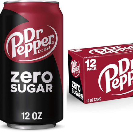 Dr Pepper Soda, 12 fl oz cans, 12 pack