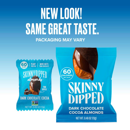 Viral SkinnyDipped Variety Pack - Low Sugar Almonds (25 Mini Bags, 11.5oz)