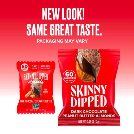 Viral SkinnyDipped Variety Pack - Low Sugar Almonds (25 Mini Bags, 11.5oz)