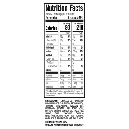 RITZ Fresh Stacks Original Crackers - Party Size, 16 Individually Wrapped Packs (23.7 oz)