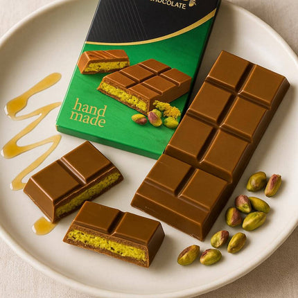 Dubai RAS Chocolate Bar - Viral Pistachio Knafeh Belgian Chocolate (95g)