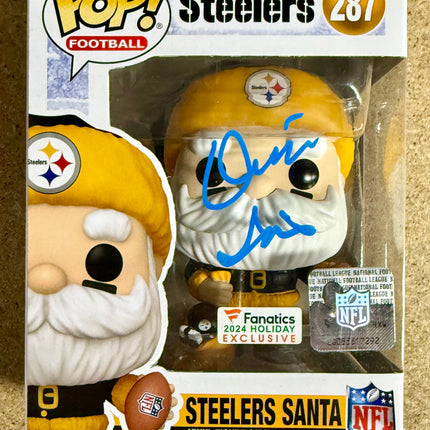 Donnie Iris Signed NFL Pittsburgh Steelers Santa Funko Pop! #287 With JSA COA