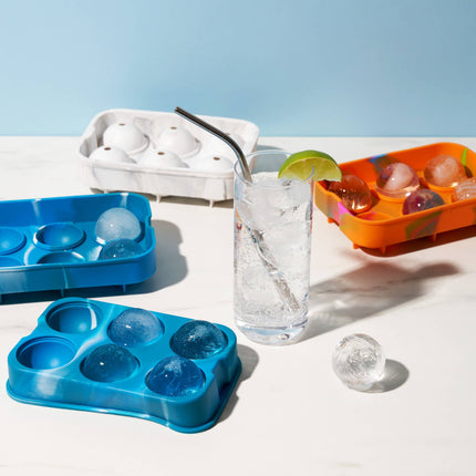 Silicone 2 inch Ice Sphere Mold in Marble
