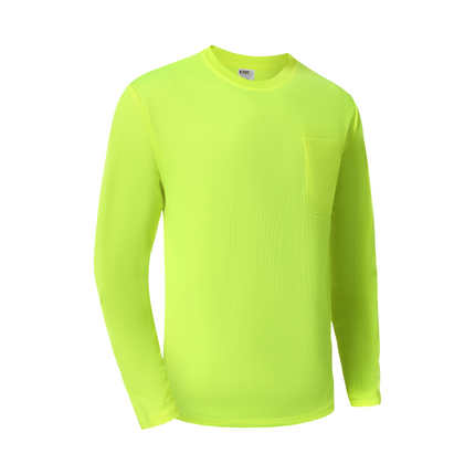 Kiwi High Visibility Neon Long Sleeve Safety Shirt [73400]