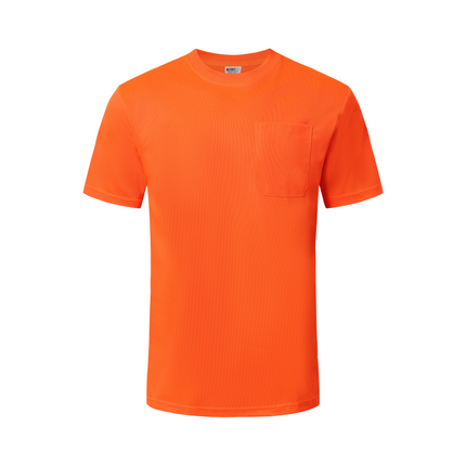 Kiwi High Visibility Orange Short Sleeve Safety Shirt [74300]