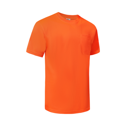 Kiwi High Visibility Orange Short Sleeve Safety Shirt [74300]