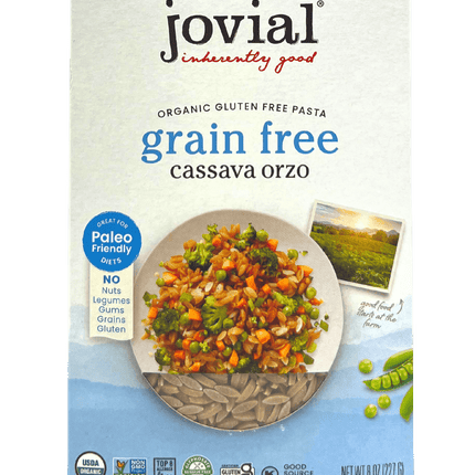 Orzo, Cassava, Organic, Jovial, Gluten-Free, Grain-Free