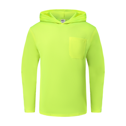Kiwi High Visibility Neon Long Sleeve Safety Hoodie [75000]