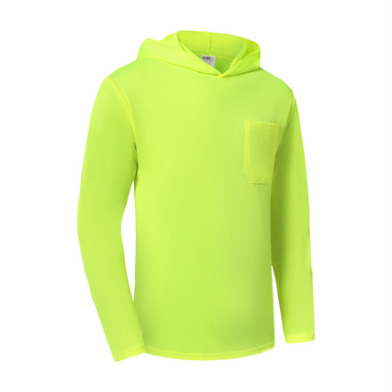 Kiwi High Visibility Neon Long Sleeve Safety Hoodie [75000]