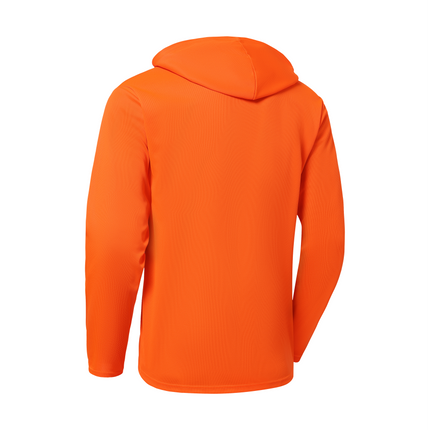 Kiwi High Visibility Orange Long Sleeve Safety Hoodie [75100]