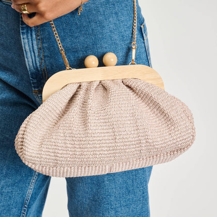 Wooden Frame Clutch