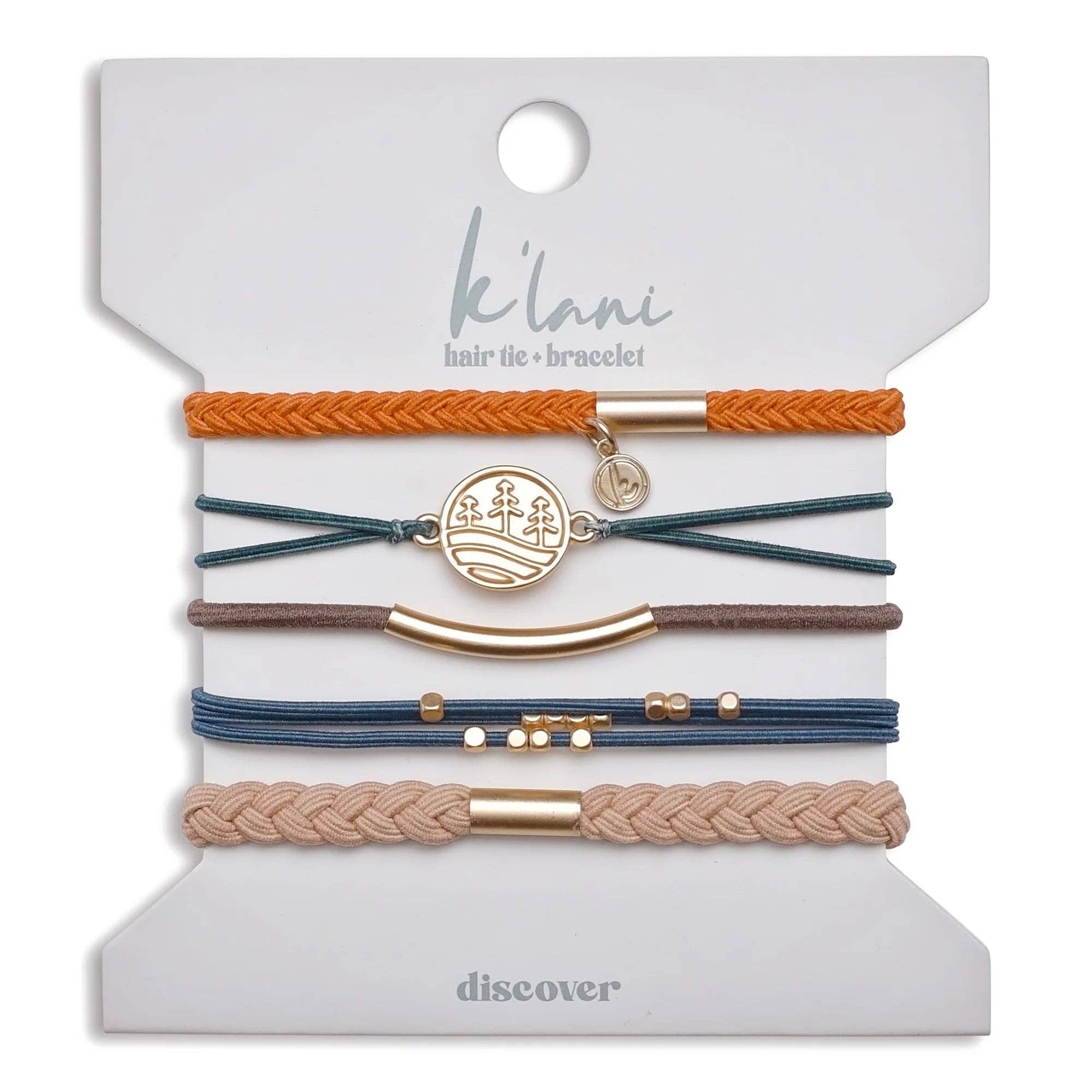 "Discover" Hair Tie Bracelets