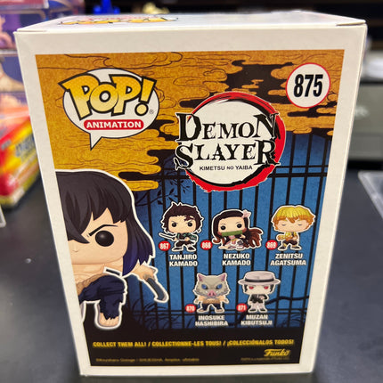 Funko POP! Inosuke Hashibira #875 Flocked Chase - Signed - In Case