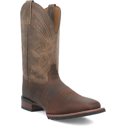 Laredo Elias (Chocolate/Tan) - Men's Leather Cowboy Boots