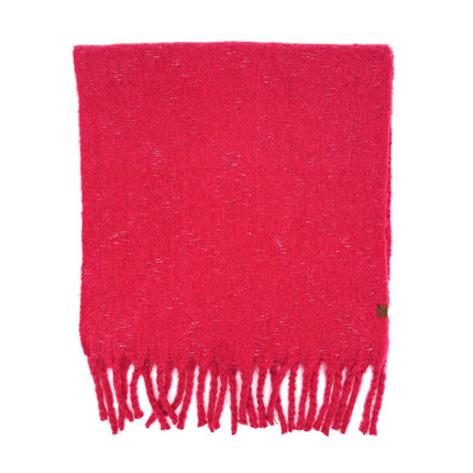 Solid Woven Pink Scarf