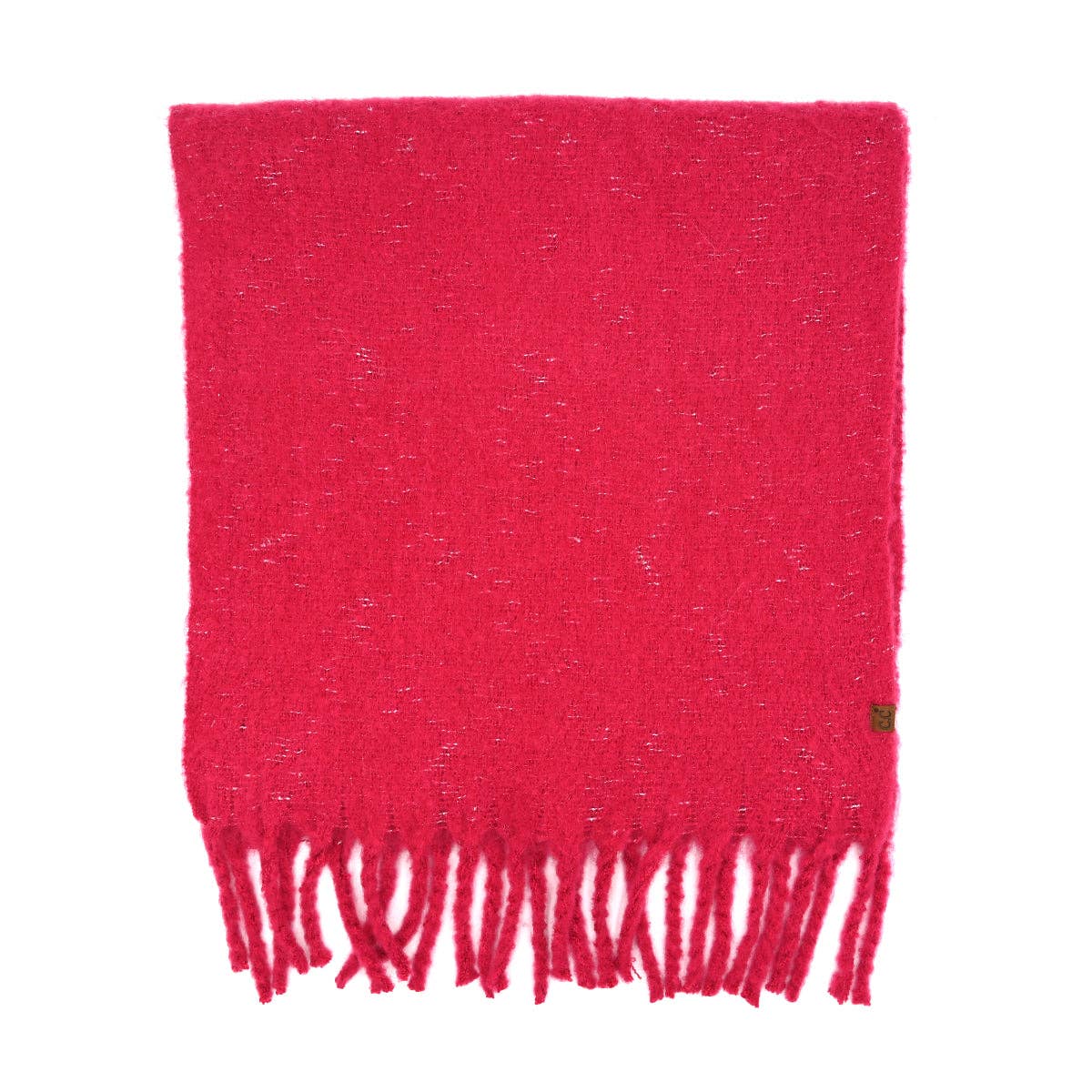 Solid Woven Pink Scarf