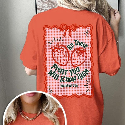 By their Fruit Graphic Plus Heavy Cotton Tee