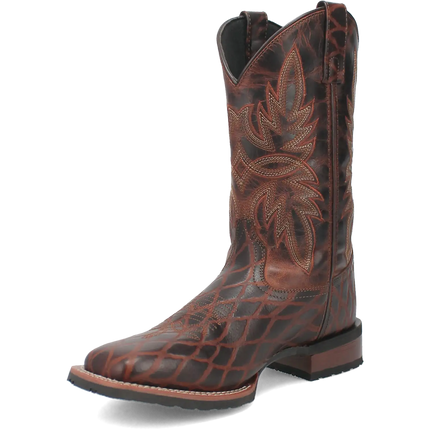 Laredo Grid - Men's Leather Cowboy Boots
