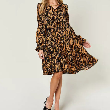 Caramel & Black Tiger Dress