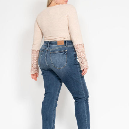 JB Blue Denim Washed Slim Straight