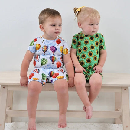 Short Sleeve Shortie Romper