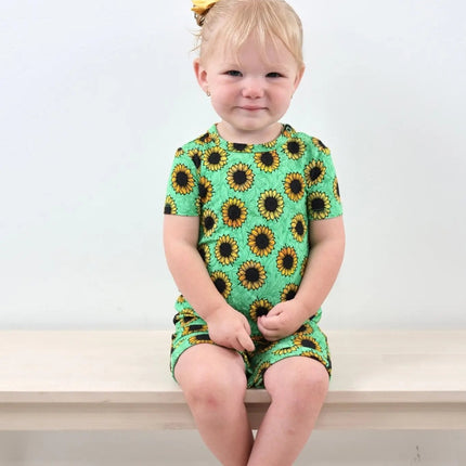 Short Sleeve Shortie Romper