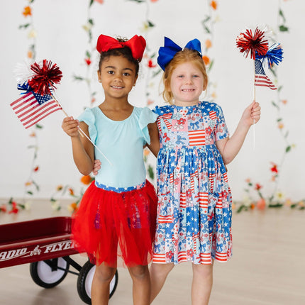 Patriotic Patchwork Tutu Shorts