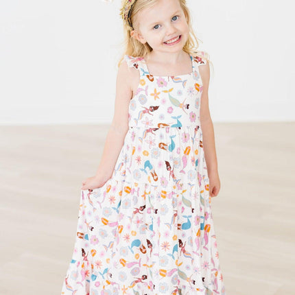 Mermaid Magic Ruffle Maxi Dress