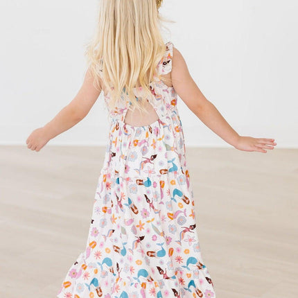 Mermaid Magic Ruffle Maxi Dress