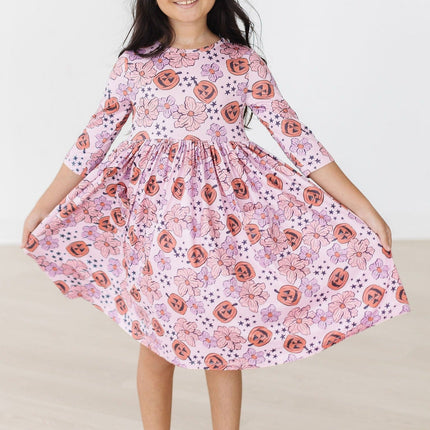 SALE Here for the Candy 3/4 Sleeve Pocket Twirl Dress