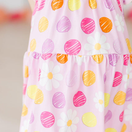 SALE Daisy Doodles Ruffle Cross Back Dress