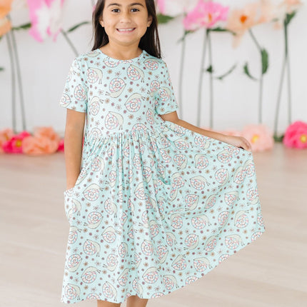 SALE Spring Snails S/S Pocket Twirl Dress
