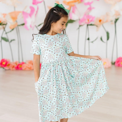 SALE Spring Snails S/S Pocket Twirl Dress