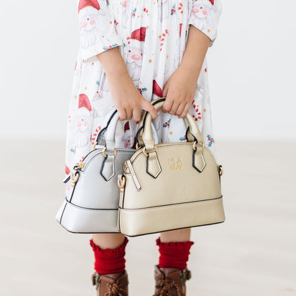 Gold Metallic Girl's Crossbody Purse