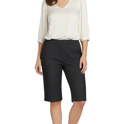 Women's Easy Pull on Bermuda Shorts in Denim and Twill