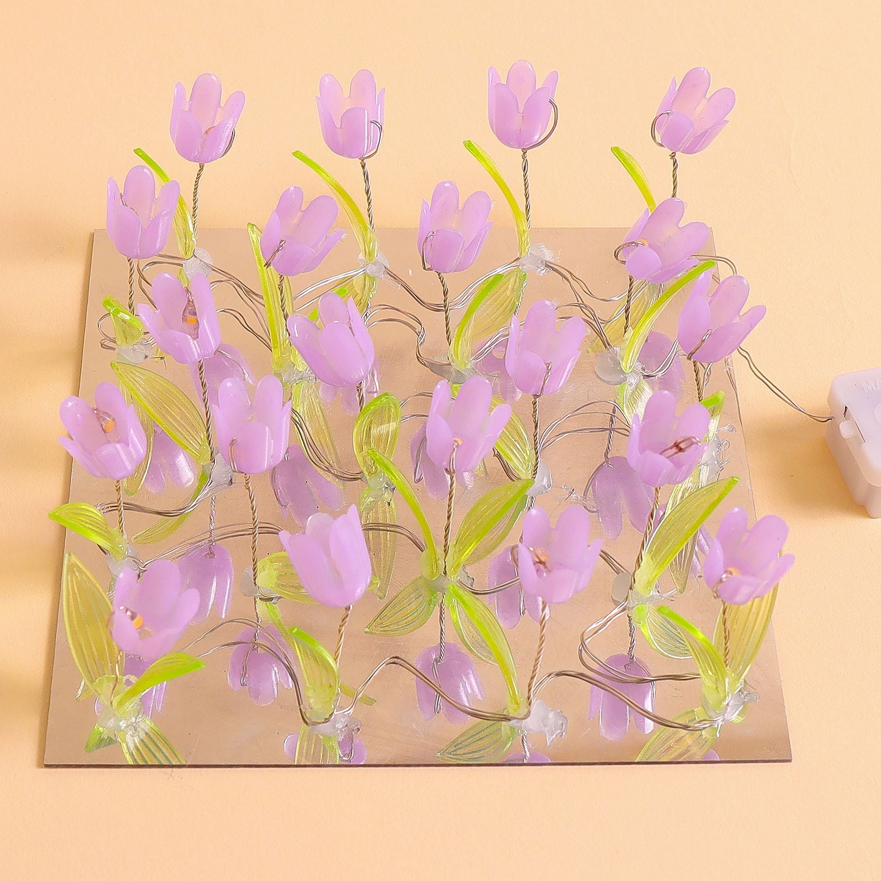 Tulip Mirror LED Night Light - Pink