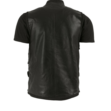 Handmade W Snipes Blade Vest Trinity Vampire Hunter Military Style Handmade Cosplay Costume Leather Vest