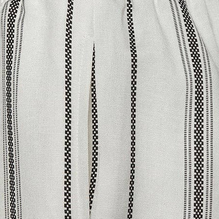 Coastal Stripe Wide-Leg Pants