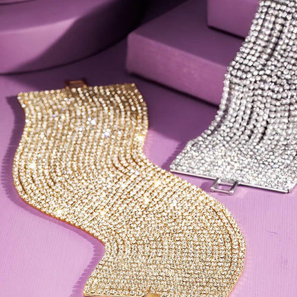 Multi-Strand Rhinestone Bracelet
